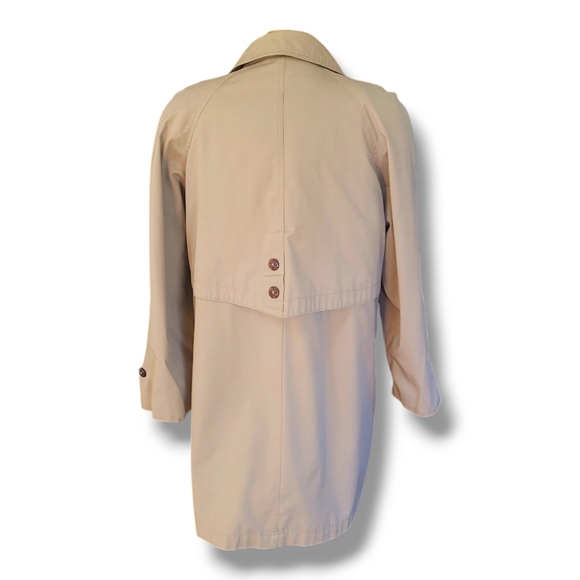 Brem Rainwear Women's Tan Short Trench Coat. Size 10 - Picture 2 of 12